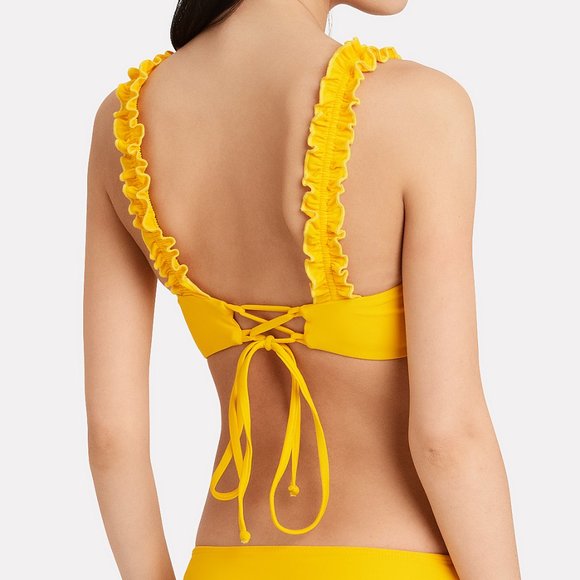 NWT ELLEJAY Lani Lemon Bikini Swim Top XS - Picture 2 of 7